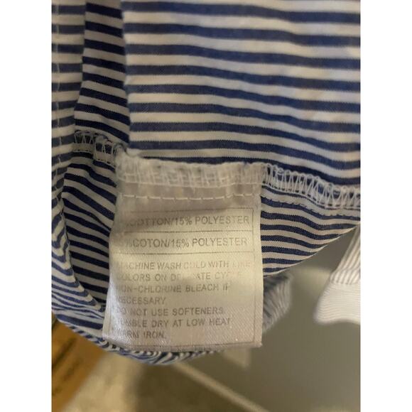 Ariat Pro Series Shirt Mens XL Blue White Striped Button Down Western Workwear - Picture 4 of 7